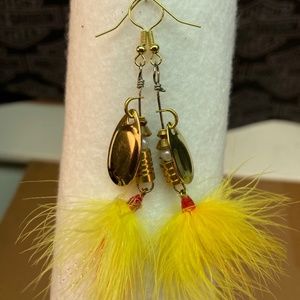 Fishing lure earrings